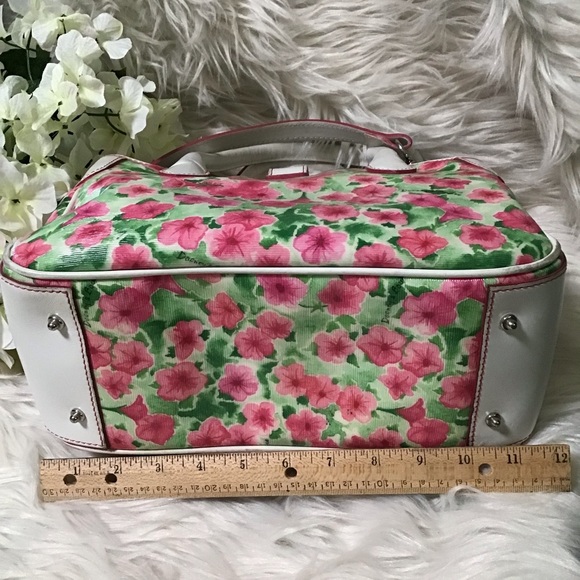 (1373) Dooney petunia floral spring satchel vintage pattern🌸🌸🌸 - Picture 5 of 16